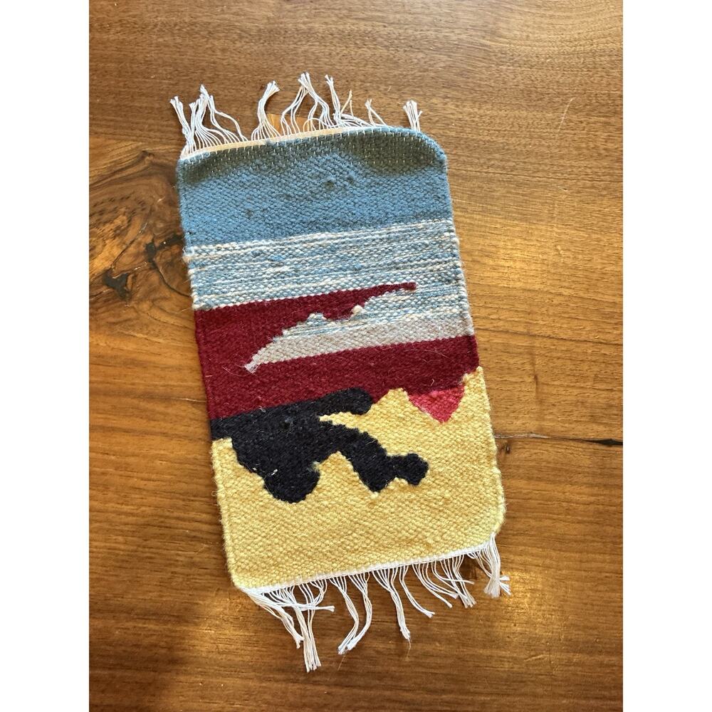 Vintage‎ Kilim Handwoven Wool Tapestry Hanging Or Mat